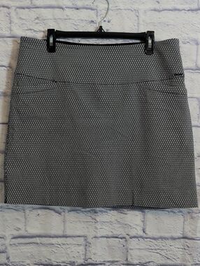 SC & CO Classic Black & White Cube Pattern Mini Skirt/Skort - Size XL
